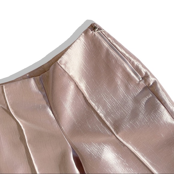 Millennial pink metallic suit set blazer and pants - Picture 4 of 4